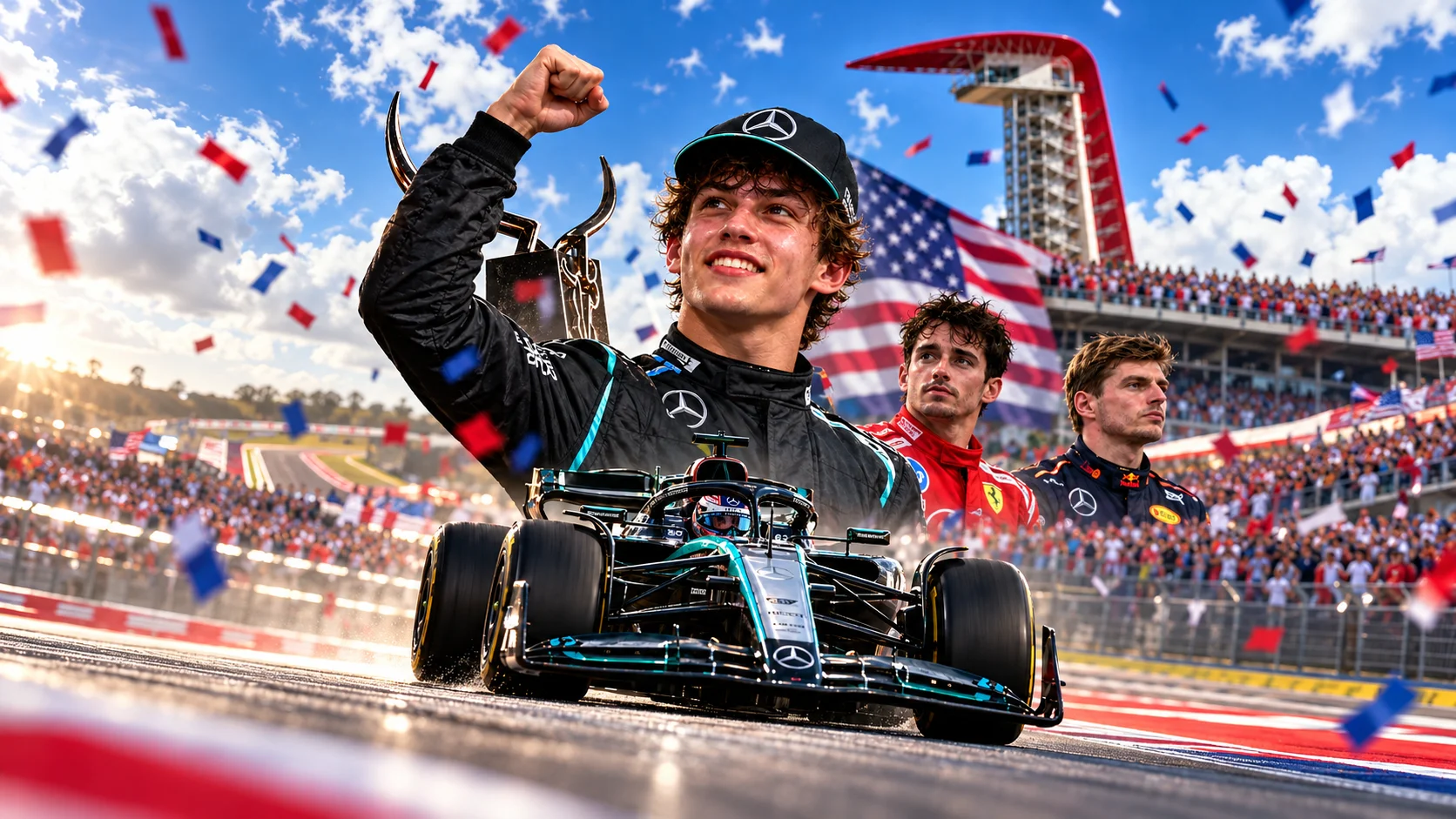Imagen destacada: Antonelli gana en Austin: será campeón si termina noveno en México